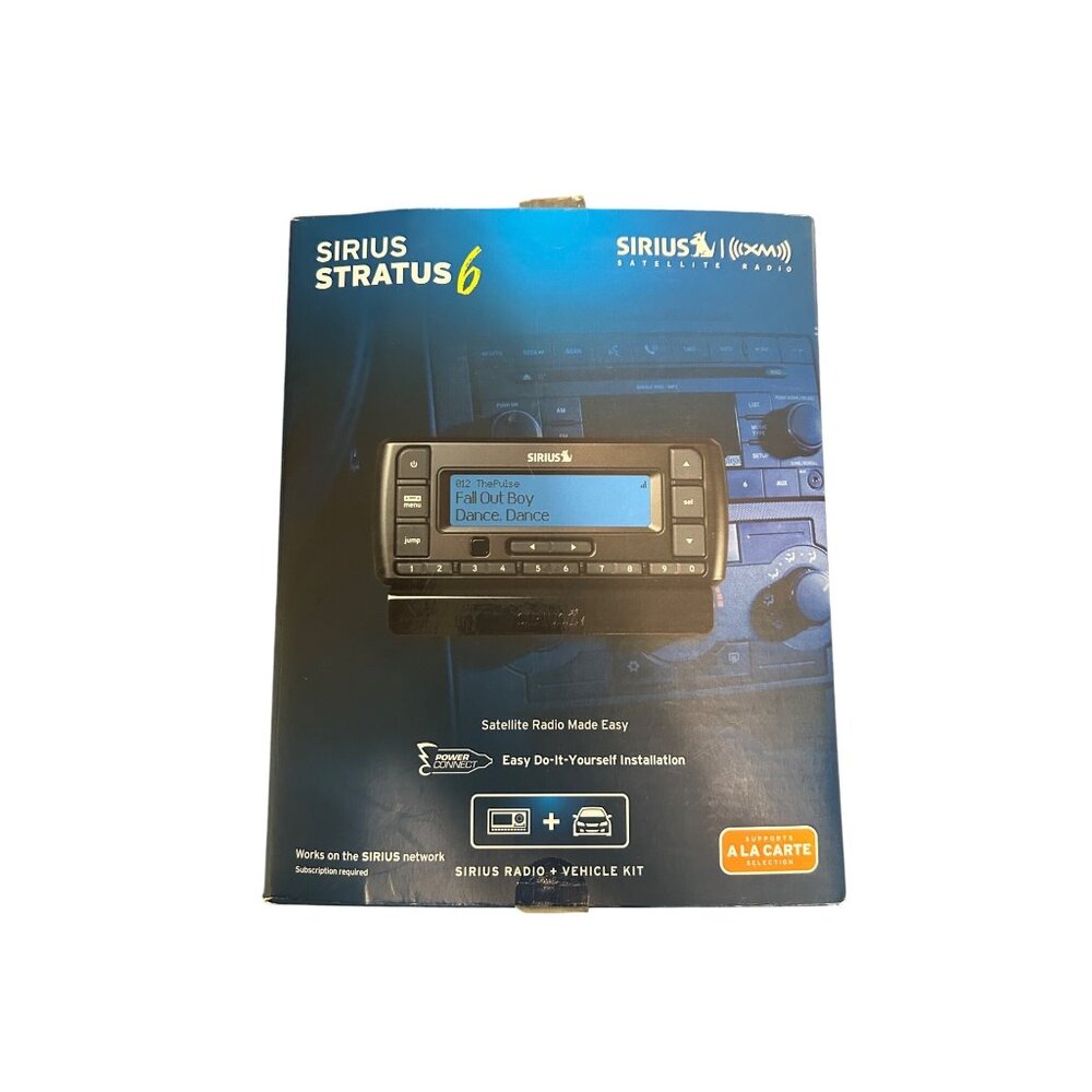 SIRIUS Stratus 6 Dock-and-Play Radio with Car Kit (Black)